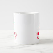 Behalt Calm und lass die Krankenschwestern mit lus Jumbo-Tasse (Vorderseite)