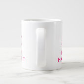 Behalt Calm und lass (leer) handhaben pink extra g Jumbo-Tasse (Rückseite)