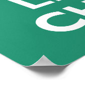 Behalt Calm und Leprechaun Poster (Ecke)