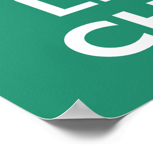 Behalt Calm und Leprechaun Poster (Ecke)