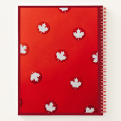 Behalt Calm und Liebe Canada Spiral Notebook Notizblock (Rückseite)