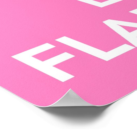 Behalt Calm und Liebe Flamingos Poster (Ecke)