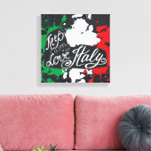 Behalt Calm und Liebe Italien Leinwanddruck (Insitu (Wohnzimmer))