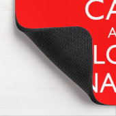 BEHALT CALM UND LIEBE KANADA, EH? MOUSEPAD (Ecke)