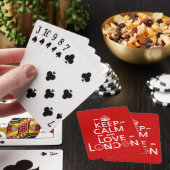 Behalt Calm und Liebe London Spielkarten (In Situ)