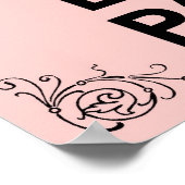 Behalt Calm und Liebe Paris Poster (Ecke)