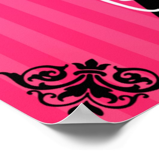 Behalt Calm und Liebe Paris Poster (Ecke)