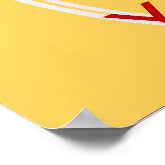 Behalt Calm und Liebe Yoga einzigartiges Kunstdruc Poster (Ecke)