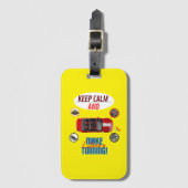 BEHALT CALM UND MACHE EXTREME TUNNING GEPÄCKANHÄNGER (Vorderseite Vertikal)