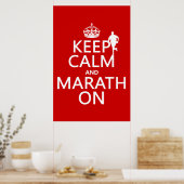 Behalt Calm und Marath on Poster (Küche)