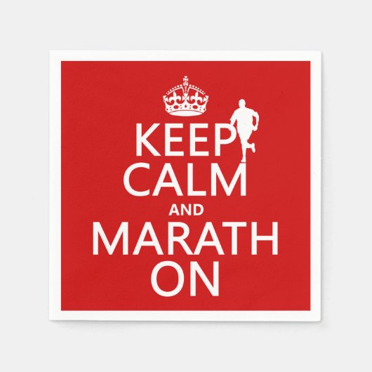 Behalt Calm und Marath on Serviette (Vorderseite)