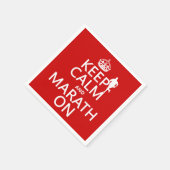 Behalt Calm und Marath on Serviette (Ecke)