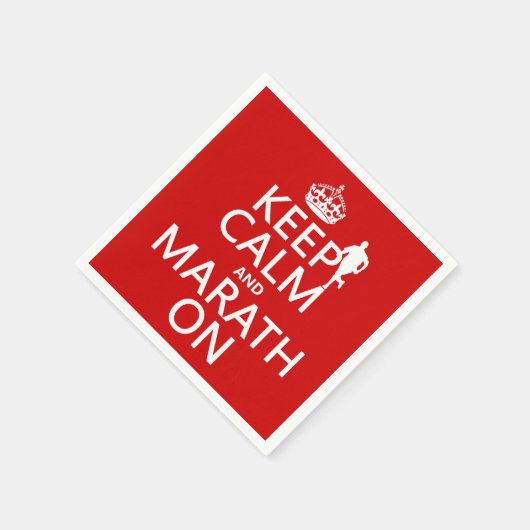 Behalt Calm und Marath on Serviette (Ecke)