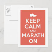Behalt Calm und Marathon Postkarte (Vorne/Hinten)