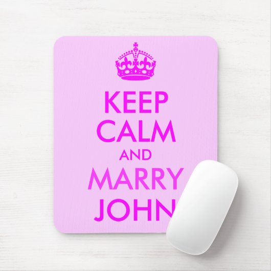 Behalt Calm und Marry John Mousepad (Mit Mouse)