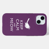 Behalt Calm und Meow Case-Mate iPhone Hülle (Rückseite (Horizontal))