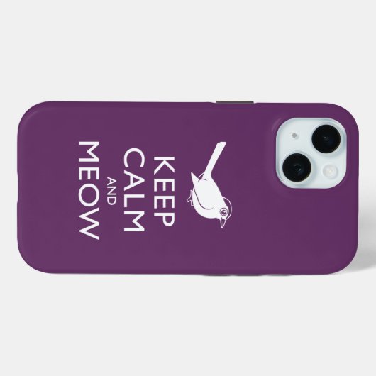 Behalt Calm und Meow Case-Mate iPhone Hülle (Rückseite (Horizontal))