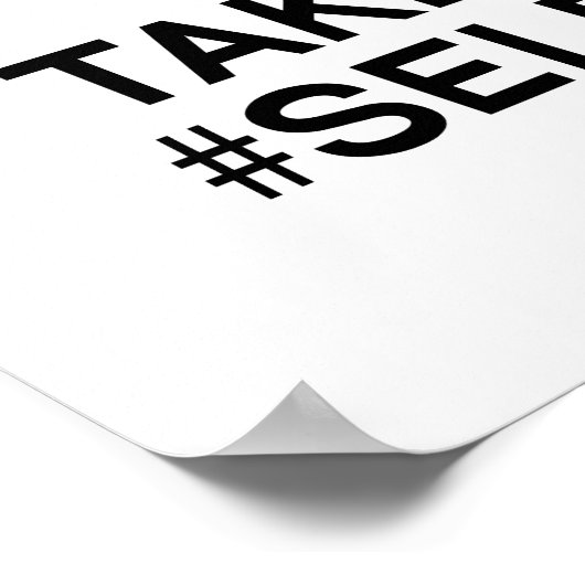 BEHALT CALM UND NEHMEN SICH SELBST POSTER (Ecke)