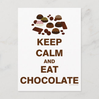 Behalt Calm und Postkarte