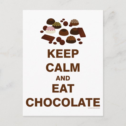 Behalt Calm und Postkarte (Vorderseite)