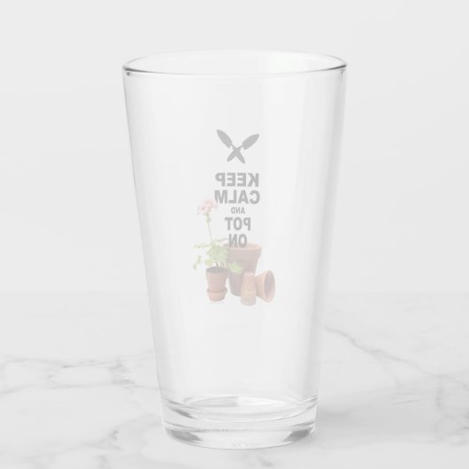 Behalt Calm und Pot On Glas (Rückseite)