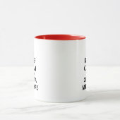 Behalt Calm und ruf eine Hebamme an Tasse (Zentrum)