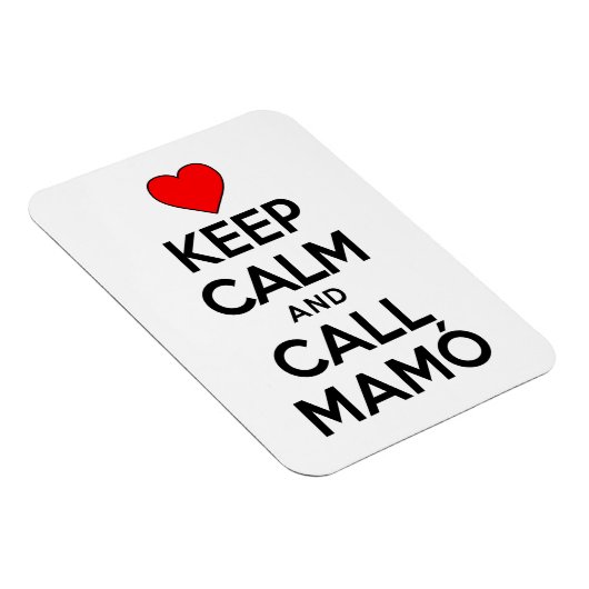 Behalt Calm und ruf Mamo Irish Großmutter Magnet (Rechte Seite)