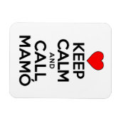 Behalt Calm und ruf Mamo Irish Großmutter Magnet (Horizontal)
