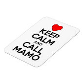 Behalt Calm und ruf Mamo Irish Großmutter Magnet (Linke Seite)