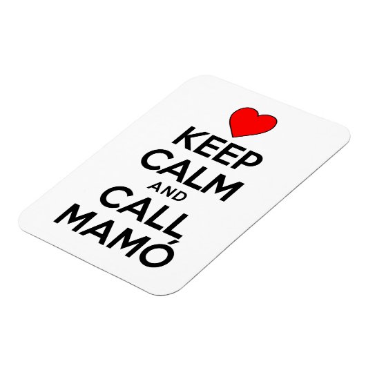 Behalt Calm und ruf Mamo Irish Großmutter Magnet (Linke Seite)