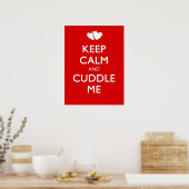 BEHALT CALM UND SCHNELLE MICH POSTER (Küche)