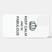 "BEHALT CALM und sei FABULOUS!" Case-Mate iPhone Hülle (Rückseite (Horizontal))