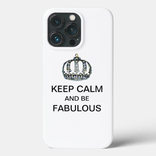"BEHALT CALM UND SEIN FABULOUS! Case-Mate iPhone HÜLLE (Rückseite)