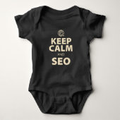 Behalt Calm und SEO Baby Strampler (Vorderseite)