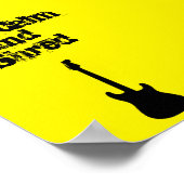 Behalt Calm und Shred Guitar Poster (Ecke)