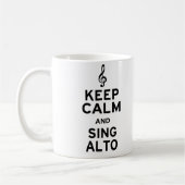 Behalt Calm und Sing Alto Kaffeetasse (Links)