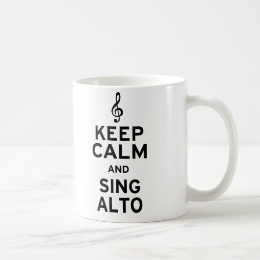 Behalt Calm und Sing Alto Kaffeetasse (Rechts)