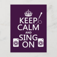 Behalt Calm und Sing On (Karaoke)