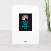 BEHALT CALM UND SLINKY AUF KARTE GEBURTSTAG USW. (Rückseite)