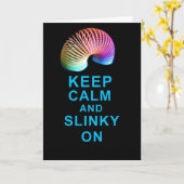 BEHALT CALM UND SLINKY AUF KARTE GEBURTSTAG USW. (Gelbe Blume)