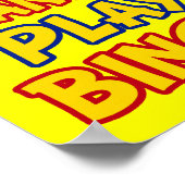 Behalt Calm und spiele Bingo Poster (Ecke)