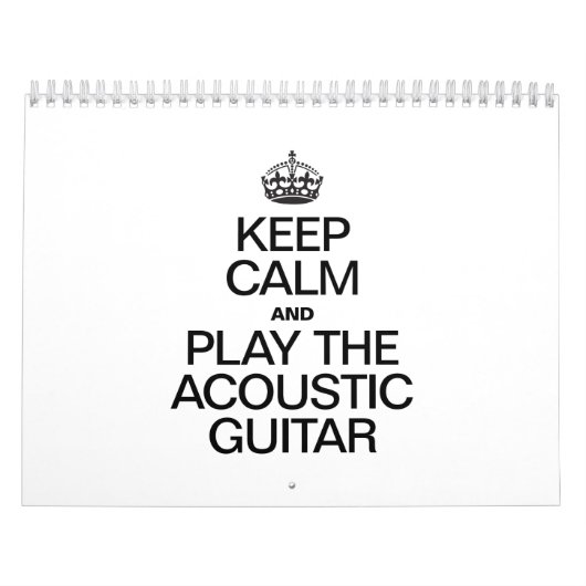 BEHALT CALM UND SPIELE DAS ACOUSTIC GITAR KALENDER (Titelbild)