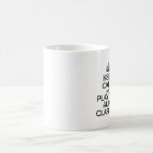BEHALT CALM UND SPIELE DAS ALTO CLARINET KAFFEETASSE (Mittel)