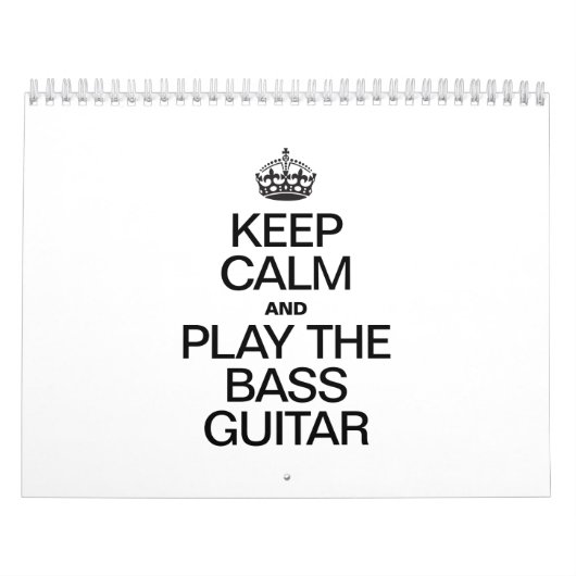 BEHALT CALM UND SPIELE DAS BASISGUITAR KALENDER (Titelbild)