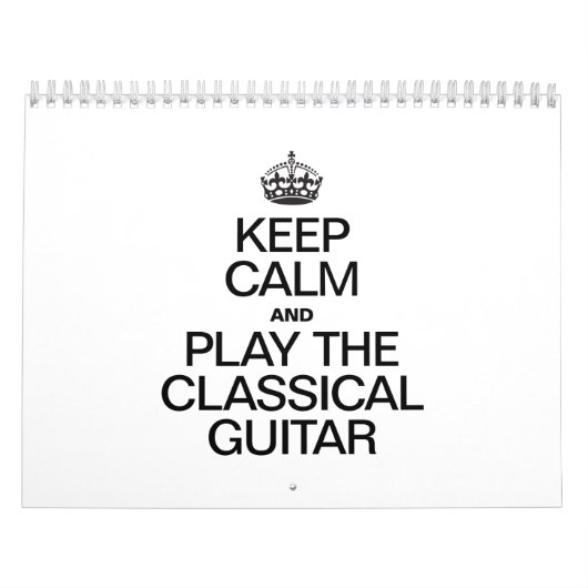 BEHALT CALM UND SPIELE DAS KLASSISCHE GITAR KALENDER (Titelbild)