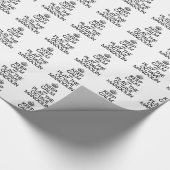 BEHALT CALM UND SPIELE DAS OCTAVE MANDOLIN GESCHENKPAPIER (Ecke)