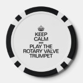 BEHALT CALM UND SPIELE DAS ROTARY VALVE TRUMPET POKERCHIPS (Rückseite)