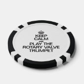 BEHALT CALM UND SPIELE DAS ROTARY VALVE TRUMPET POKERCHIPS (Einzeln)