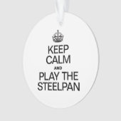 BEHALT CALM UND SPIELE DEN STEELPAN ORNAMENT (Vorderseite)