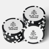 BEHALT CALM UND SPIELE DEN TIMPANI POKERCHIPS (Stapel)